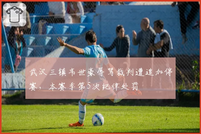 武汉三镇韦世豪辱骂裁判遭追加停赛,本赛季第5次纪律处罚